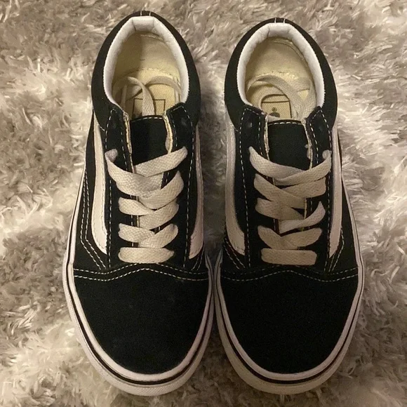 Vans Kids' Preschool Canvas Old Skool Shoes - Picture 3 of 9